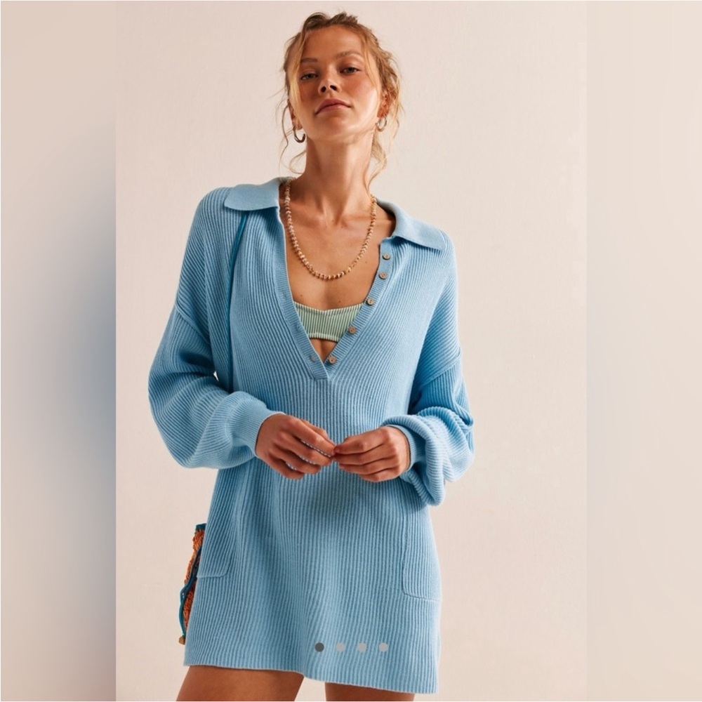 NWT Free People Picnic Sweater mini dress❤️❤️❤️❤️ - Picture 2 of 11
